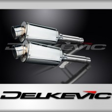 KAWASAKI GPZ900R ZX900A 1984-03 225mm OVAL STAINLESS SILENCER EXHAUST KIT