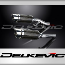 KAWASAKI GTR1000 CONCOURS 86-06 200mm ROUND CARBON  SILENCER EXHAUST KIT