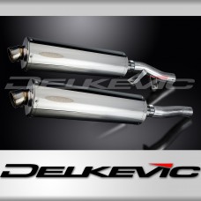 KAWASAKI GTR1000 CONCOURS 86-06 450mm OVAL STAINLESS BSAU SILENCER EXHAUST KIT