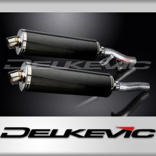 KAWASAKI GTR1000 CONCOURS 86-06 450mm OVAL CARBON BSAU SILENCER EXHAUST KIT