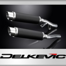 KAWASAKI GTR1000 CONCOURS 86-06 350mm CARBON ROUND BSAU SILENCER EXHAUST KIT