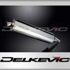 KAWASAKI J300 2014-2020 450mm OVAL STAINLESS BSAU SILENCER EXHAUST KIT