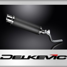 KAWASAKI KLX250 09-18 KLX300 20-22 350mm CARBON ROUND BSAU SILENCER EXHAUST KIT