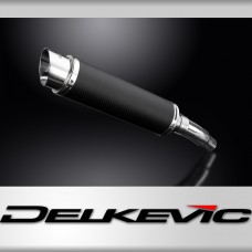 KAWASAKI VERSYS 300X 2017-2023 350mm CARBON ROUND BSAU SILENCER EXHAUST KIT 