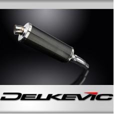 KAWASAKI VERSYS 300X 2017-2023 350mm OVAL CARBON BSAU SILENCER EXHAUST KIT