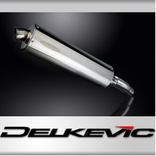 KAWASAKI VERSYS 300X 2017-2023 450mm OVAL STAINLESS BSAU SILENCER EXHAUST KIT