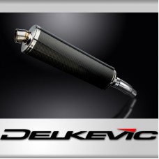 KAWASAKI VERSYS 300X 2017-2023 450mm OVAL CARBON BSAU SILENCER EXHAUST KIT