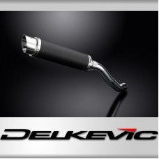 KAWASAKI Z750 04-06 350mm ROUND CARBON BSAU SILENCER EXHAUST KIT