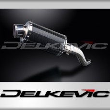 KAWASAKI Z750 2007-2012 225mm OVAL CARBON SILENCER EXHAUST KIT