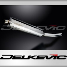 KAWASAKI Z750 2007-2012 450mm OVAL STAINLESS BSAU SILENCER EXHAUST KIT