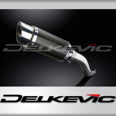 KAWASAKI Z750 2007-2012 200mm ROUND CARBON  SILENCER EXHAUST KIT