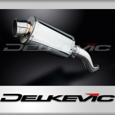 KAWASAKI Z750 2007-2012 225mm OVAL STAINLESS SILENCER EXHAUST KIT