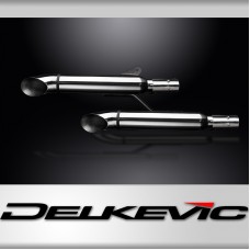 KAWASAKI VN1600 CLASSIC 03-08 410mm CUSTOM SILENCER EXHAUST KIT TURN OUT  