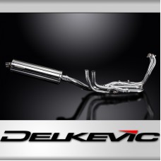 HONDA VFR1200X 12-19 DECAT FULL 4-1 EXHAUST 450mm STAINLESS OVAL BSAU SILENCER