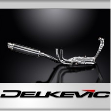 HONDA VFR1200X 12-19 DECAT FULL 4-1 EXHAUST 350mm CARBON ROUND BSAU SILENCER