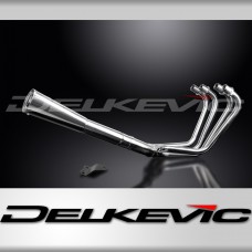 KAWASAKI Z1000 ST 1979-80 FULL 4-1 STAINLESS EXHAUST CLASSIC MEGAPHONE SILENCER