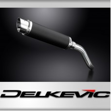 KAWASAKI Z800E 2013-2016 350mm CARBON ROUND BSAU SILENCER EXHAUST KIT