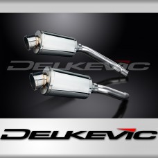 SUZUKI GSXR1100 K-L-M-N 1989-93 225mm OVAL STAINLESS SILENCER EXHAUST KIT