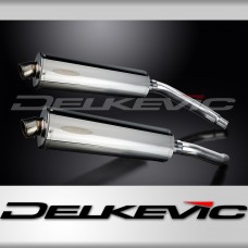 SUZUKI GSXR1100 K-L-M-N 1989-93 450mm OVAL STAINLESS BSAU SILENCER EXHAUST KIT