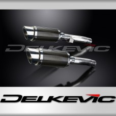 KAWASAKI ZR1100A ZEPHYR 92-95 200mm ROUND CARBON  SILENCER EXHAUST KIT