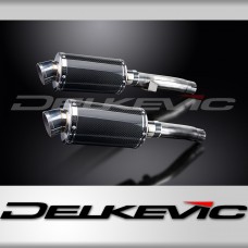KAWASAKI ZR1100A ZEPHYR 92-95 225mm OVAL CARBON SILENCER EXHAUST KIT