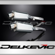 KAWASAKI ZR1100A ZEPHYR 92-95 225mm OVAL STAINLESS SILENCER EXHAUST KIT