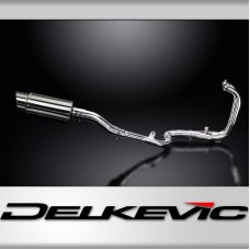 KAWASAKI NINJA 300 2013-19 FULL 2-1 EXHAUST 200mm STAINLESS ROUND SILENCER