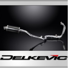 KAWASAKI NINJA 300 2013-19 FULL 2-1 EXHAUST 225mm CARBON OVAL SILENCER