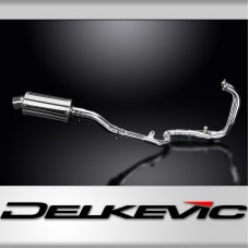 KAWASAKI NINJA 300 2013-19 FULL 2-1 EXHAUST 225mm STAINLESS OVAL SILENCER