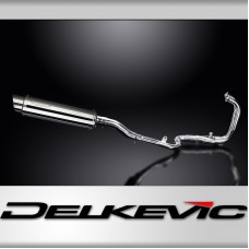 KAWASAKI NINJA 300 2013-19 FULL 2-1 EXHAUST 350mm STAINLESS ROUND BSAU SILENCER 