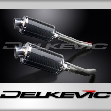 SUZUKI GSX1300R HAYABUSA 2008-2020 225mm OVAL CARBON SILENCER EXHAUST KIT