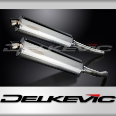 SUZUKI GSX1300R HAYABUSA 2008-2020 450mm OVAL STAINLESS SILENCER EXHAUST KIT