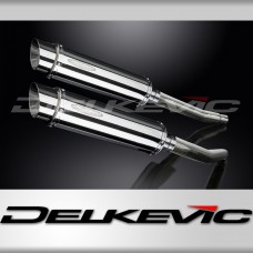 SUZUKI GSX1300R HAYABUSA 2008-2020 350mm ROUND STAINLESS SILENCER EXHAUST KIT