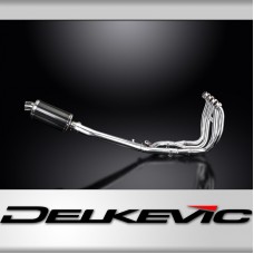 SUZUKI GSX1300R HAYABUSA 99-07 DECAT FULL 4-1 EXHAUST 225mm CARBON OVAL