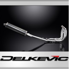 SUZUKI GSX1300R HAYABUSA 99-07 DECAT FULL 4-1 EXHAUST 450mm CARBON OVAL BSAU