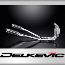 SUZUKI GSX1300R HAYABUSA 99-07 DECAT FULL 4-2 EXHAUST 200mm CARBON ROUND