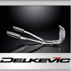 SUZUKI GSX1300R HAYABUSA 99-07 DECAT FULL 4-2 EXHAUST 200mm STAINLESS ROUND 