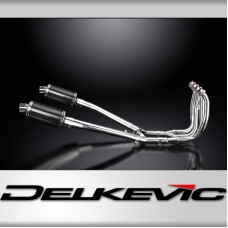 SUZUKI GSX1300R HAYABUSA 99-07 DECAT FULL 4-2 EXHAUST 225mm CARBON OVAL