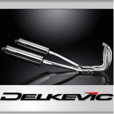 SUZUKI GSX1300R HAYABUSA 99-07 DECAT FULL 4-2 EXHAUST 450mm STAINLESS OVAL BSAU