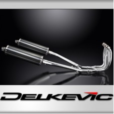 SUZUKI GSX1300R HAYABUSA 99-07 DECAT FULL 4-2 EXHAUST 450mm CARBON OVAL BSAU