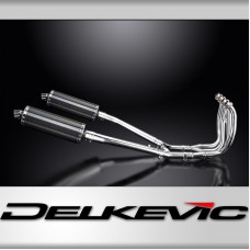 SUZUKI GSX1300R HAYABUSA 99-07 DECAT FULL 4-2 EXHAUST 350mm CARBON OVAL BSAU