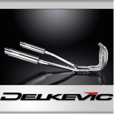 SUZUKI GSX1300R HAYABUSA 99-07 DECAT FULL 4-2 EXHAUST 350mm STAINLESS ROUND BSAU