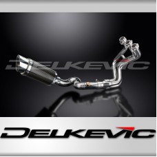 YAMAHA TRACER 900 2015-20 FULL EXHAUST SYSTEM 200mm CARBON ROUND SILENCER