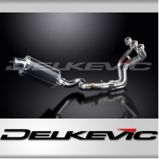 YAMAHA TRACER 900 2015-20 FULL EXHAUST SYSTEM 225mm CARBON OVAL SILENCER