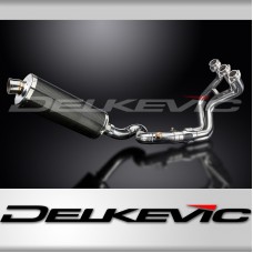 YAMAHA TRACER 900 2015-20 FULL EXHAUST SYSTEM 350mm CARBON OVAL SILENCER 