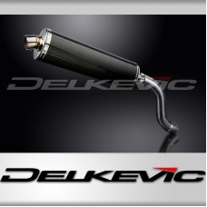 TRIUMPH DAYTONA 955i 01-02 HILEV 450mm OVAL CARBON BSAU SILENCER EXHAUST KIT