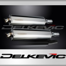 TRIUMPH LEGEND 900 1998-2001 450mm OVAL STAINLESS BSAU SILENCER EXHAUST KIT