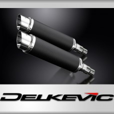 TRIUMPH SPEED TRIPLE 1050 11-14 350mm CARBON ROUND BSAU SILENCER EXHAUST KIT