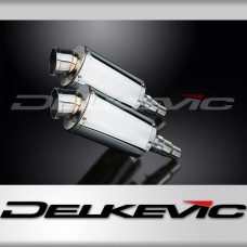 SPEED TRIPLE 1050 2011-2014 / 2* SS70 OVAL 225mm (9 inch) SILENCERS 304 STAINLESS STEEL