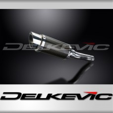 TRIUMPH SPEED TRIPLE 955i 02-04 200mm ROUND CARBON  SILENCER EXHAUST KIT